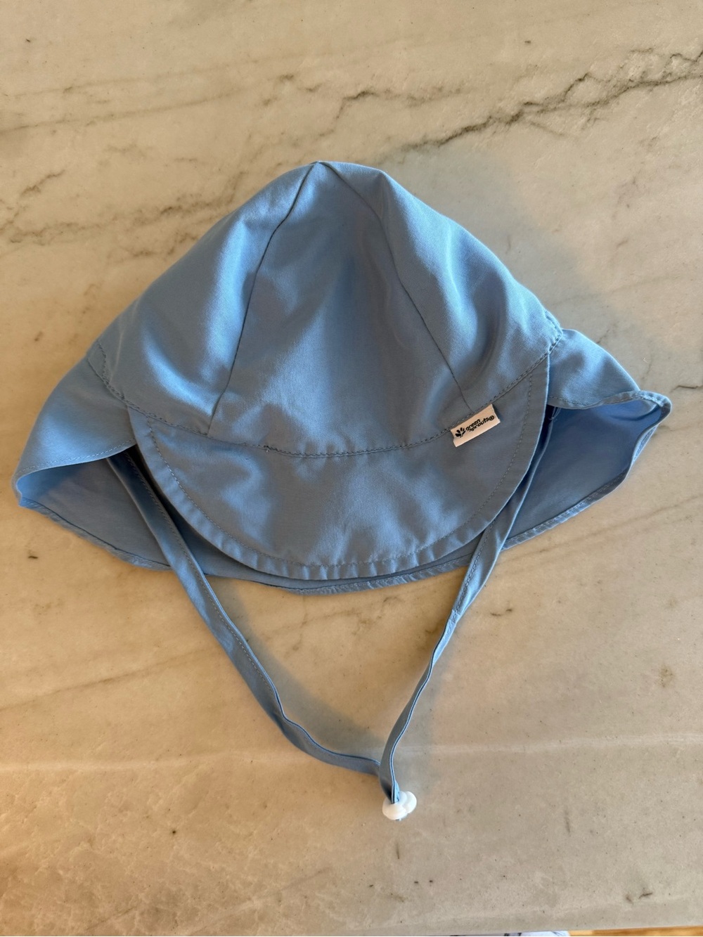 Green Sprouts UPF50+ Eco Flap Hat Light Blue Baby